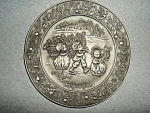 This is a Hallmark 1982 Pewter Plate. It measures 6" in diameter and is in good condition. No box.