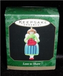 1999 Hallmark Love to Share Christmas Miniature Ornament. Still in box. FREE SHIPPING WITHIN USA!!!
