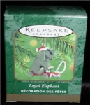 2000 Hallmark Loyal Elephant Miniature Christmas Ornament. It is made of die cast metal. Still in box. FREE SHIPPING WITHIN USA!!!