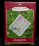 2000 Hallmark All Things Beautiful Christmas Ornament. Pages of this book open and turn. Still in box. FREE SHIPPING WITHIN USA!!!