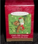 2000 Hallmark Child's Fifth Christmas Ornament. Still in box. FREE SHIPPING WITHIN USA!!!!