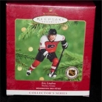 2000 Hallmark Eric Lindros NHL Ornament is #4 in the Hockey Greats Collectors Series. Still in box. FREE SHIPPING WITHIN USA!!!