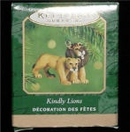 2000 Kindly Lions Miniature Hallmark Ornament. Still in box. FREE SHIPPING WITHIN USA!!!