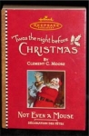 2001 Twas the Night Before Christmas Hallmark Ornament. The box is shaped like a book and has a Clock with a mouse ornament inside. It was designed by Clement C. Moore. Still in box. FREE SHIPPING WIT...