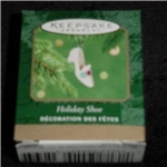 2001 Holiday Shoe Miniature Hallmark Ornament. Still in the box. FREE SHIPPING WITHIN USA!!!
