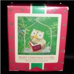 Hallmark's 1986 "Happy Christmas to Owl" ornament. In box. FREE SHIPPING WITHIN USA!!!