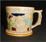 This is an Apex Mustache Stein made in Japan. It measures 3.5" tall and is 4" in diameter, good condition. No chips or nicks.