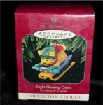 Hallmark's 1998 "Bright Sledding Colors" Crayola Crayon Ornament. Mint in box. FREE SHIPPING WITHIN USA!!!