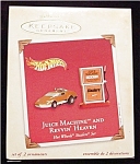2002 Juice Machine & Revvin' Heaven Hallmark Ornament. This is a set of 2 Hot Wheels Ornaments. They are still in the box. FREE SHIPPING WITHIN USA!!!!