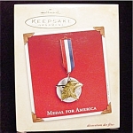 2002 Medal For America Hallmark Ornament. This ornament is still in the box. FREE SHIPPING WITHIN USA!!!!