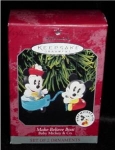 1998 Hallmark ornament "Make Believe Boat" from the Baby Mickey & Company Series. Mint in box. FREE SHIPPING WITHIN USA!!!