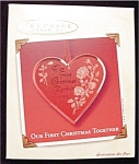 2002 Our First Christmas Together Hallmark Ornament. This ornament is still in the box. FREE SHIPPING WITHIN USA!!!!