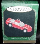 This 1997 Miniature Corvette Christmas Ornament was handcrafted in 1998. This ornament is still in the box. FREE SHIPPING WITHIN USA!!!