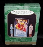 This is a 1997 Miniature Hallmark set of 3 Christmas ornament with Rick Blaine as portrayed by Humphrey Bogart and Ilsa Lund as portrayed by Ingred Bergman. FREE SHIPPING WITHIN USA!!!