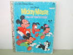  Little Golden Book Disney Mickey Mouse the Kitten Sitter. Copyright 1976, #100-31, has pink back. Printed in U.S.A. Cover price .89 cents. Normal age ware to covers. No rips or Tears, previous owners...