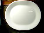 Vintage Corelle Winter Frost White 12.25" serving platter, bright white. very good condition.  Also, this plain platter goes with many other Corelle patterns. <BR>