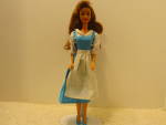 Disney Fashion Doll Walt Disney's Belle long brown hair, blue eyed doll. Movable head, waist, arms and legs. She is dressed in original blue dress with white apron and is wearing blue shoes. Comes wit...