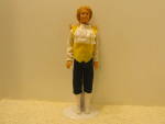 Disney Fashion Doll Walt Disney's Prince Adam long brown hair, blue eyed doll. Movable head, arms and legs. He is dressed in original black pants white shirt and yellow vest. Comes with its own white ...