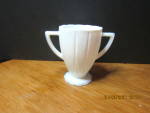 Vintage Hazel Atlas Milk Glass Kitchen Platonite White Newport Open Sugar. 4.5" tall, 3" wide across top and 2.5" across base. Very good condition, price is for one.