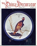 VINTAGE 1976<BR><BR>THE CHINA DECORATOR ~<BR>NOVEMBER  1976<BR><BR>FRONT COVER- TURKEY- 1776-1976<BR>  BY PAULINE KELSEY<BR>BACK COVER-OLDTIMER- MARK CLAPHAM<BR><BR>ARTICLES INCLUDE<BR>~PLATTER- TONI ...