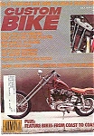 Custom Bike Magazine - July 1979<BR>66 complete pages - Do it yourself art: How to gold & silver leaf - Brake disc customizing: high style on a steel platter - Feature bikes from coast to coast The su...