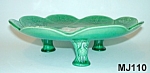 This remarkable and extraordinary Majolica 3 Legged Pond Lily Cake Stand is 2 1/2" tall and 9 1/2" in diameter.  Each leg has a bird figure on it.  Beautiful!  This is not a reproduction but...
