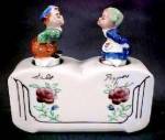 This cute set of "Kissing" Dutch Boy & Girl Salt & Pepper Shaker Nodders were made in Japan.  Circa: 1940's-50's.  Extremely rare!!  This is not a reproduction but is an original! It is in e...