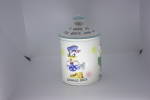 This is a great Candy Jar. It was made in 1961 by Walt Disney Productions.<BR>Which is marked on the bottom. Mickey Mouse and Donald Duck are also on the candy jar. <BR>It measures 7 In. H 4  In. rou...