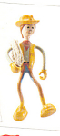is 5.5 inches and is one tough cow poke.  Bendos toy Grits is part of Series 1 and comes with his hat and lasso.  This toy is a durable, nonviolent action figure.  Its flexible plastic coated wire con...
