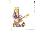 is a 5.5 inche flower child, is part of Series 2 and comes with a guitar and wig.  This toy is a durable, nonviolent action figure.  its flexible plastic coated wire construction allows for infinite p...