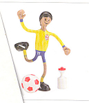 is a 5.5 inch soccer player.  Annette Bendos toy is a sure footed soccer star who always makes her goals.  Annette the soccer player comes with her soccer ball and water bottle.  This toy is a durable...