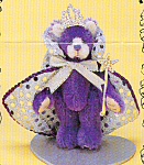 Retails for $41.95, but is part of our Welcome to Spring SALE for $25.00 thru April 20, 2022.  No other discounts apply.  Regina is designed by teddy bear artist Becky Wheeler.  Regina is a purple bea...