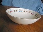 Vintage Gladding-McBean Franciscan vegetable bowl. c.1954-1958. This lovely bowl is backstamped with mark 26, pg. 171 of Lehner's book of marks which indicates that it was made between the years provi...