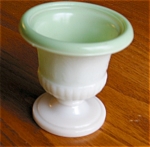 Vintage cased milk glass small urn. This was said to be a 'Victorian match holder'. It might also be a toothpick or cigarette holder or posy vase. You could use it for any of the above items. It is on...