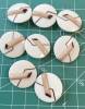 Offering a set of 8 milk glass buttons with Art Deco design. 👍 on a Art Deco period clothing<BR>View all our offerings 