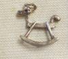 Charming sterling silver rocking horse charm yes he does rock. Can ship 1st class padded envelop 