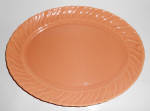 This is an offering for a lovely Franciscan Pottery gloss coral Coronado 13" by 10" platter. Franciscan ink mark. Not the smallest hint of use and has no nicks, chips, cracks or repairs. Shi...