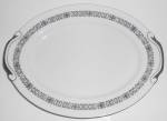 This is an offering for a pristine Seyei China 11-3/4" by 8-3/4" platter in the lovely black diamond pattern with platinum band.<BR><BR>Ink marked FINE SEYEI  CHINA NAGOYA JAPAN 1260.<BR><BR...