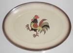 This is an offering for a lovely Metlox Poppytrail Pottery Red Rooster 13-5/8'' by 10-1/4'' platter.<BR><BR>Not  hint of use and has no nicks, chips, cracks or repairs.<BR><BR>Shipping for this fine a...
