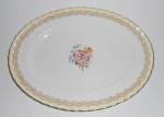 This is an offering for a rarely seen Royal Worcester Cromwell 13-3/4'' by 10-3/8'' platter with gold trim in pristine condition. <BR><BR>Not a hint of use and has no nicks, chips, cracks or repairs.<...