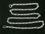 Sterling  silver Hand made American Indian link chain Necklace. The links are oblong with  a hook clasp. The necklace is between 1/8 and 1/4 inch wide 22 Inches and it weighs 16.8 grams. Beautiful Han...