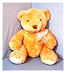 a lovely champagne colored teddy bear by Russ Berrie called AMBER. I purchased this bear in England, and she is 16 inches tall with a hand stitched nose, and a champagne colored ribbon.