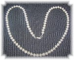 American Indian Hand made hand made 23 Inch Sterling Silver 7mm beads necklace.  7mm not all totally alike. 