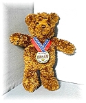 15 Inch curly hair light chocolate Reach For The Stars 2003 Dream Bear by GUND. This bear is a limited addition for the May D&F Company. He has his cloth label, and his Wish Bear 2003 Reach For The St...