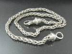Sterling Silver 18 Inch Wheat Chain marked on the inside of the clasp Espo Sig 925 and 42 Grams. Looks like the all Sterling Silver David Yurman Wheat Chain.