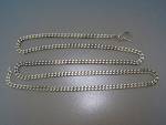 Sterling Silver Link Necklace 19 Inch 19 Inches 16 Grams Necklace round spring clasp