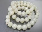 Jade Pale green 11mm Beads 23 Inch Necklace from Korea. No clasp