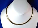 14K Yellow gold Omega Necklace Made in Italy 8mm wide. The necklace is 48 grams and is Simply Elegant on the neck.