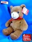 8 inch tall GUND teddy bear from the bean bag assortment. Comes from a smoke free home and has the original paper tag in his ear. <BR>