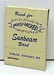 This matchbook-like kit is in EXCELLENT condition, unused.  There may be a minoir creasing in the cover. Hosiery Mending Kit. A giveaway from Sunbeam Bread.  Measures: 1 1/2" x 2".   <BR><BR...